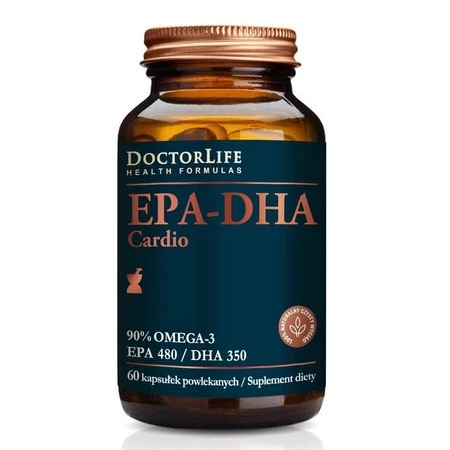 EPA-DHA Cardio 90% Omega-3 EPA 480/ DHA 350 suplement diety 60 kapsułek