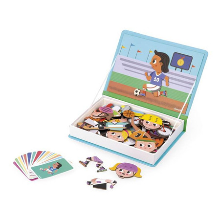 Janod Magnetyczna układanka Sport Magnetibook
