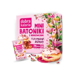 DOBRA KALORIA Mini batoniki a'la pączek różany z nerkowcami (6x17g) KUBARA