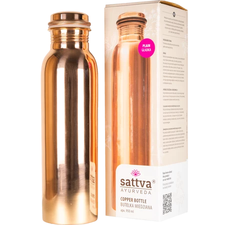 Sattva - Butelka miedziana Gładka 950ml