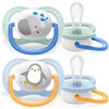 AVENT SCF080/05 Smoczek Ultra Air Animals 0-6M chłopiec słonik/pingwin