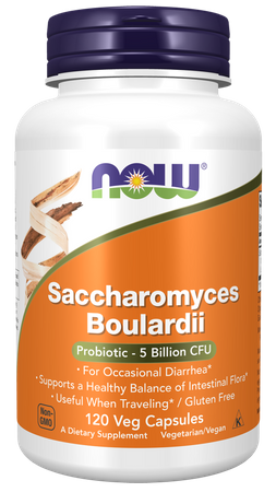  NOW FOODS Probiotyk Saccharomyces Boulardii (120 kaps.)