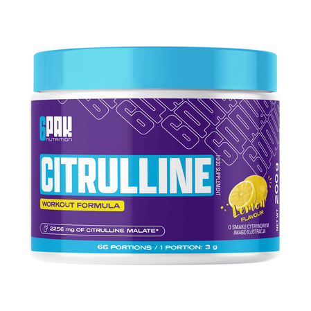 6PAK CITRULLINE odżywka przedtreningowa 200g smak lemon