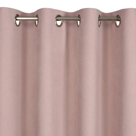 Zasłona 140x250 pudrowa na przelotkach