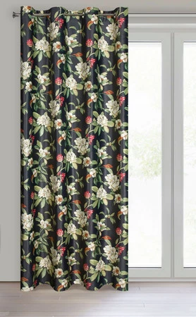 ZASŁONA GOTOWA ALEA 140 X 250 CM CZARNY