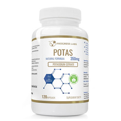 Progress Labs Potas 350Mg 120 kaps.