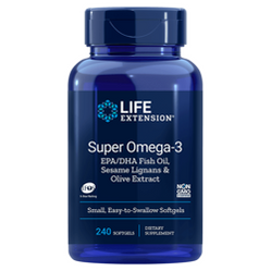 Super Omega-3 EPA/DHA z Lignanami Sezamowymi i Ekstraktem z Oliwek (120 kaps.)