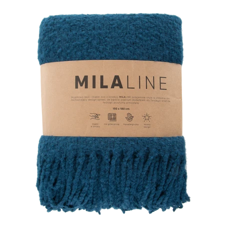 KOC BELA 150 X 180 CM GRANATOWY