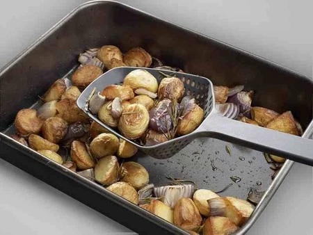 JJ - Łyżka cedzakowa L Scoop™ Plus, czarno-szara