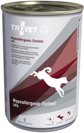 TROVET TPD Hypoallergenic Dog Turkey Indyk 400g