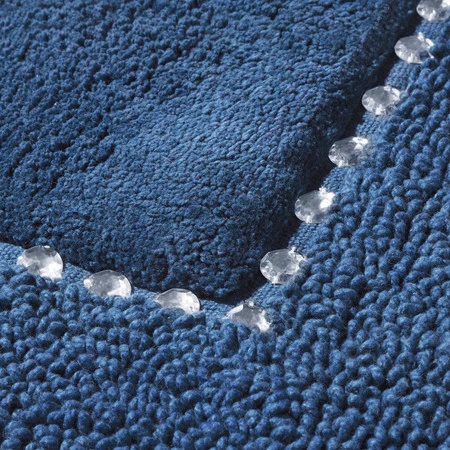 DYWANIK ŁAZIENKOWY CHIC 60 X 90 CM GRANATOWY