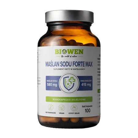 MAŚLAN SODU FORTE MAX BEZGLUTENOWY 100 KAPSUŁEK - HEMPKING (BIOWEN)