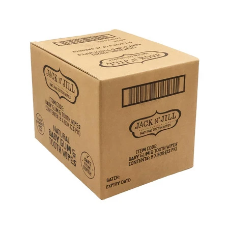 Jack N' Jill, Naturalne chusteczki do mycia dziąseł dla niemowląt, 25 szt.