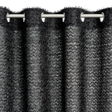 ZASŁONA GOTOWA TIFFANY 135 X 250 CM CZARNY