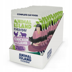 Animal Island Karma Mokra dla Kota Kurczak z Jagnięciną w Rosole 12 x 85 g
