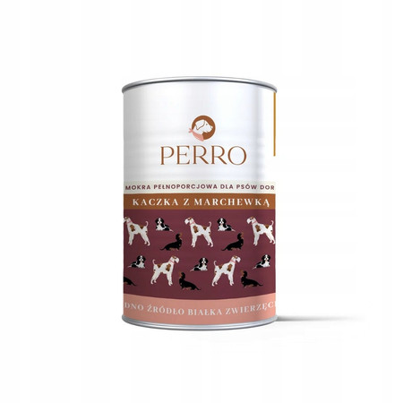 Perro Kaczka z marchewką    - Karma mokra dla psa - 400 g