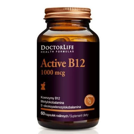 Active B12 aktywna witamina B12 1000mcg suplement diety 60 kapsułek