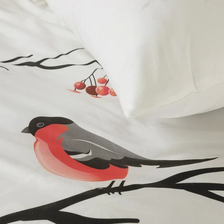 Komplet pościeli świątecznej Berry, 220 x 200 cm, Biały