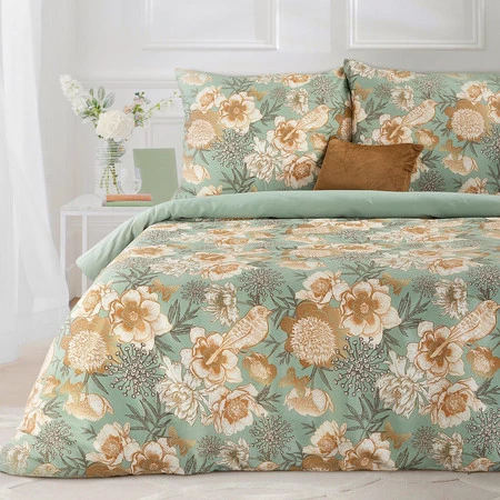 KOMPLET POŚCIELI HOME 02 160 X 200 CM MIĘTOWY