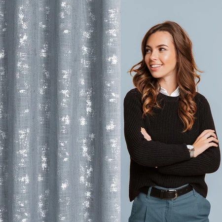 Zasłona gotowa Solana 140 x 250 cm, Niebieski