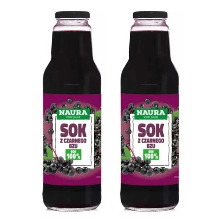 Zestaw 2x Sok z czarnego bzu 750 ml