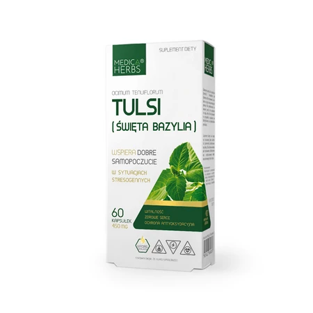 MEDICA HERBS Tulsi (Święta Bazylia) 450mg, 60 kaps.