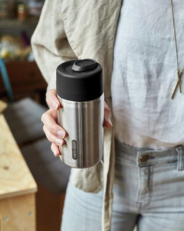 Black+Blum Kubek termiczny stalowy, czarny