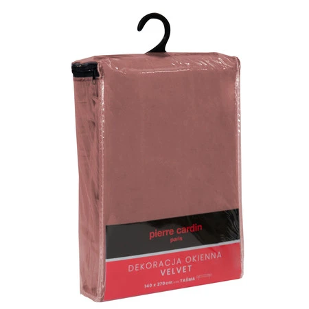 ZASŁONA GOTOWA SIBEL NA TAŚMIE 140 X 270 CM CIEMNORÓŻOWY