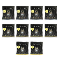 Zestaw 10x CAT'S LOVE Geflugel - sucha karma dla kota bez zbóż z drobiem (80g)