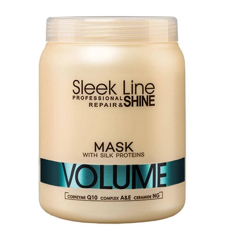 Sleek Line Repair Volume Mask maska do włosów z jedwabiem zwiększająca objętość 1000ml