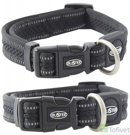 BUSTER REFLECTIVE MESH Obroża Czarna Roz.S