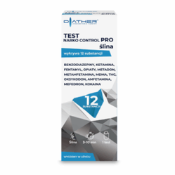DIATHER Test Narko Control PRO ślina 12 substancji DSD-8127 H-C