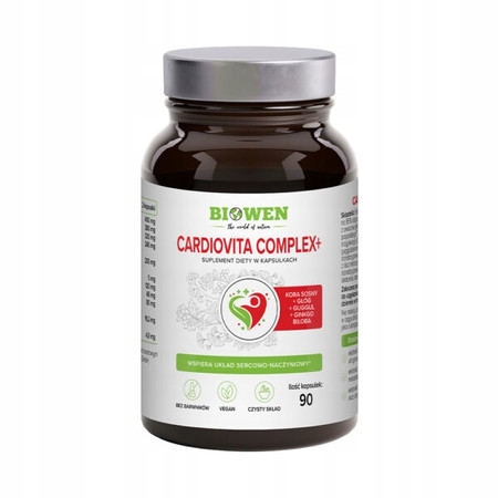 Biowen Zestaw dla TATY Hepa Strong Complex+ (90 kaps.) +Cardiovita Complex+ (90 kaps.) +Jabłczan Magnezu (100 kaps.)