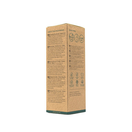 Georganics, Olej do płukania jamy ustnej, z naturalnym składem, do codziennej pielęgnacji, smak mięty pieprzowej, 100 ml