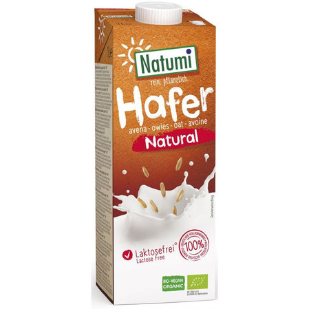 ZESTAW NAPÓJ OWSIANY BEZ DODATKU CUKRÓW BIO 1 L - NATUMI x8 szt.