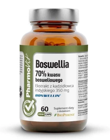BOSWELLIA 60 KAPSUŁEK 33,09 g - PHARMOVIT (CLEAN LABEL)