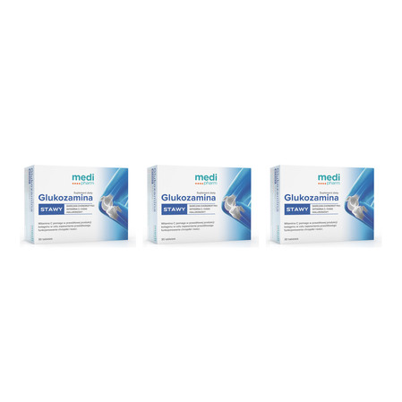 Zestaw: 3x Medi pharm Glukozamina 30 tabl.