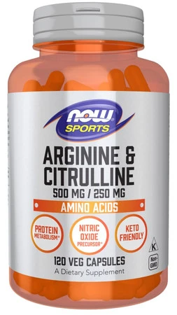 Now Foods - Arginina i Cytrulina (120 kaps.)