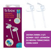 B.Box Zestaw wymiennych słomek z ustnikiem do butelki termicznej 350 ml, 2 szt.