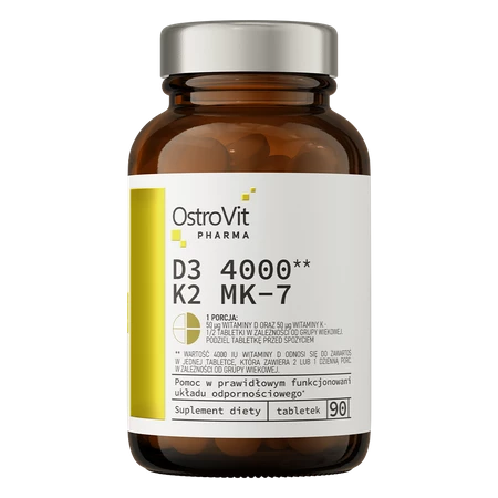 OSTROVIT Pharma D3 4000 IU + K2 MK-7 (90 tabl.)