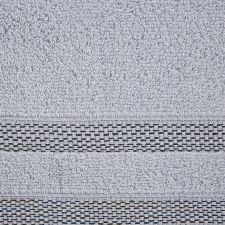Ręcznik Riki (03), 70 x 140 cm, Srebrny
