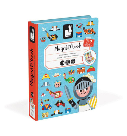 Janod Magnetyczna układanka Kostiumy Chłopiec Magnetibook