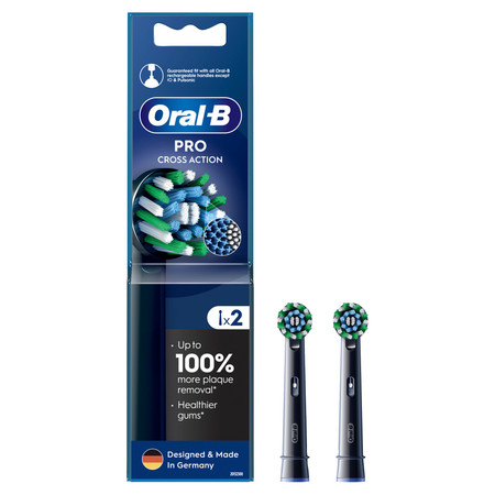 ORAL-B BRAUN KOŃCÓWKI EB50-2B CROSS ACTION BLACK 
