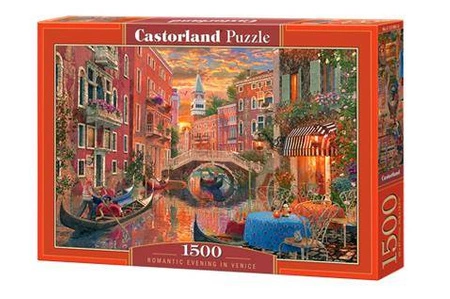 Puzzle 1500 Romantyczny wieczór w Wenecji C-151981-2 -