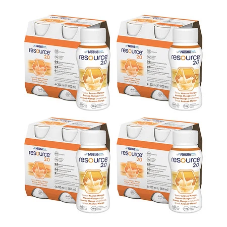 Zestaw 4x RESOURCE 2.0 smak ananas mango 4 x 200ml