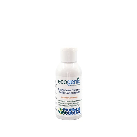 Ecogenic, Refill płynu do czyszczenia powierzchni łazienkowych, Pomarańcza, 100 ml