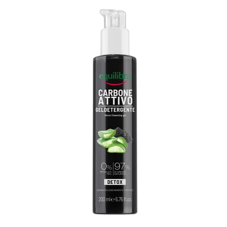 Equilibra Oczyszczający żel do mycia twarzy z aktywnym węglem 200ml