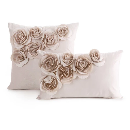 POSZEWKA FLORES 1 45 X 45 CM PUDROWY