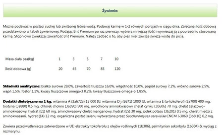 BRIT Premium by Nature Adult Small 8kg