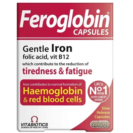 Feroglobin Capsules feroglobina suplement diety 30 kapsułek